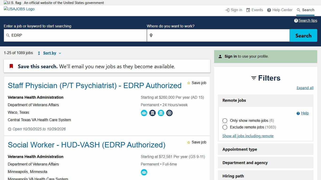 USAJOBS - Search